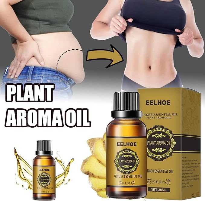 Abdominal Drainage Ginger Oil – Fat Burn & Detox Herbal Massage Oil