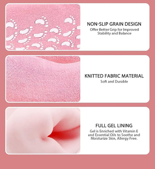 SilkyFeet™ Spa Gel Socks – Overnight Baby-Soft Feet