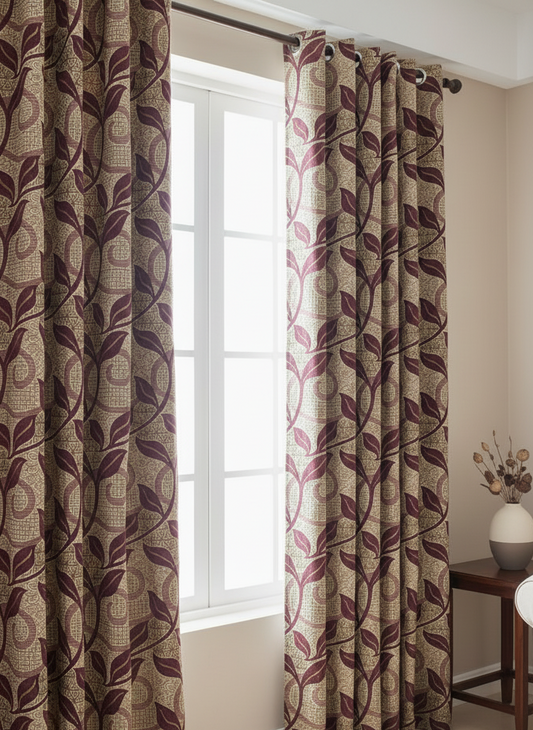 🌈 Vibrant Multicolor Jacquard Curtains – Stylish, Easy to Hang & Wash