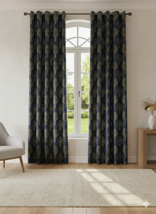 ✨ Modern Grey Printed Curtain – Elegance Meets Functionality 🌟