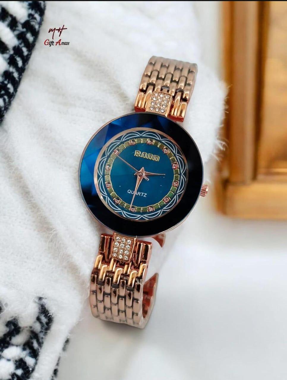 ✨ "Elegant Women’s Stainless Steel Watch – Timeless Style with FREE Delivery"