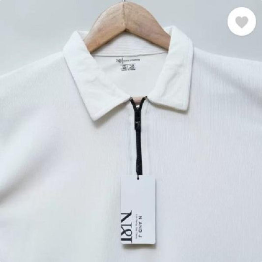 Men’s Classic Cotton Round Neck Shirt – Plain & Stylish (S-XL)