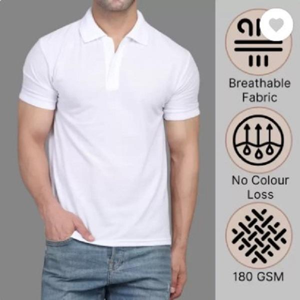Men’s Premium Cotton Round Neck Shirt – Plain & Stylish (S-XL)