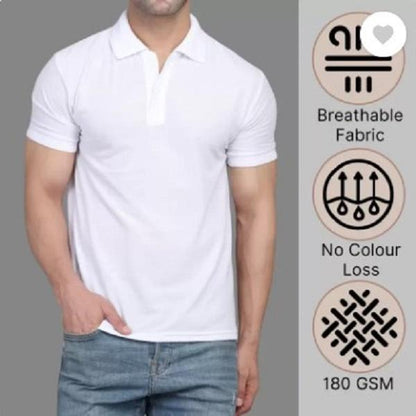 Men’s Premium Cotton Round Neck Shirt – Plain & Stylish (S-XL)