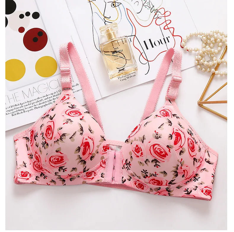 Printed Soft Cotton Padded Bra For Women