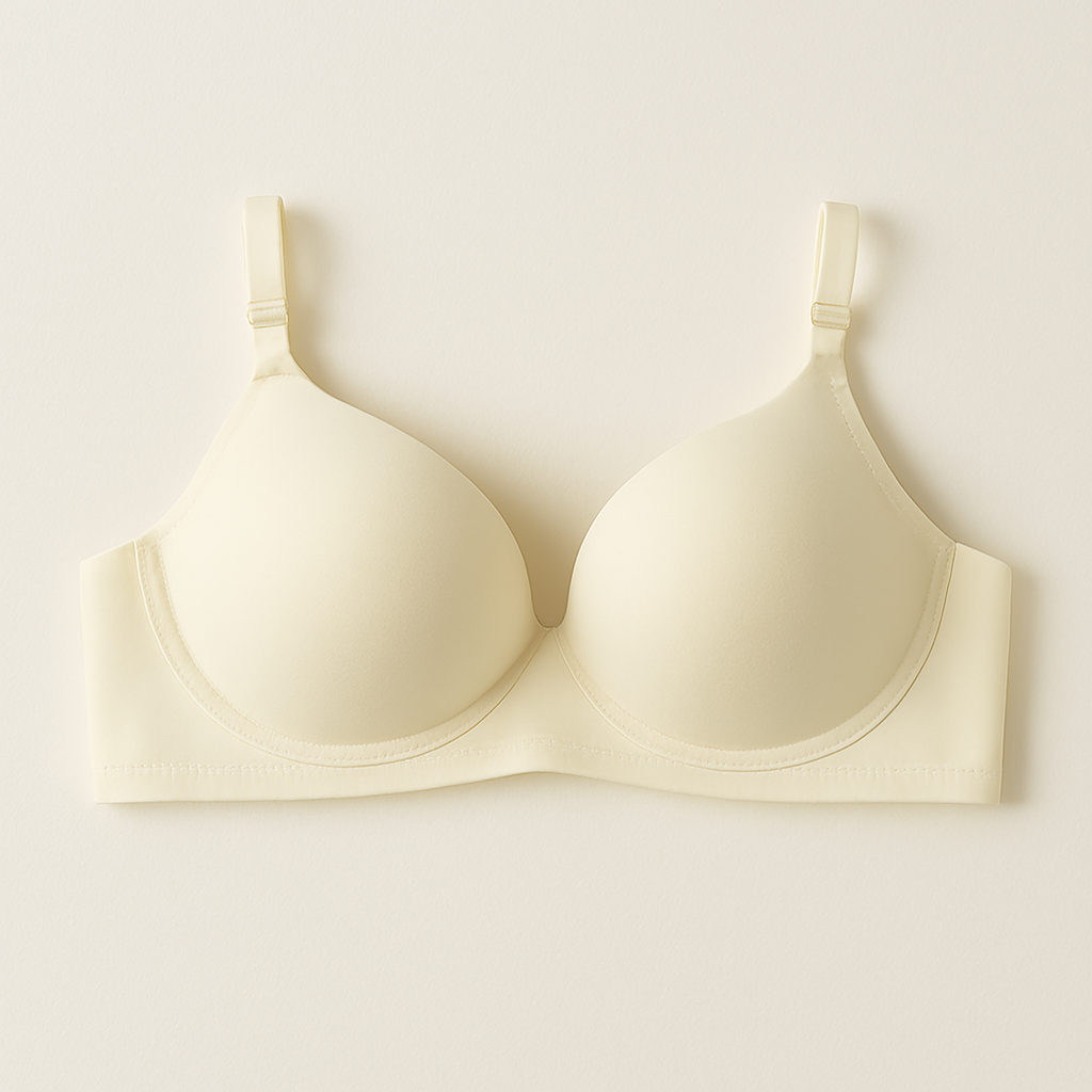 💎 Beige Cotton Padded Bra – Everyday Comfort with Perfect Support 💎