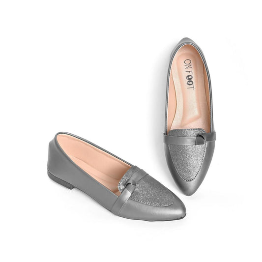 ✨ Women’s Silver Rexine Pumps – Elegant Style for Every Occasion