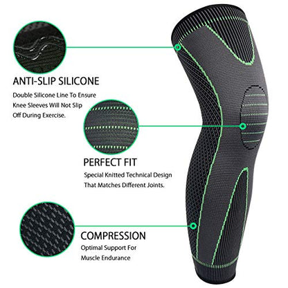💪 Full Leg Compression Sleeves – Ultimate Knee Support &amp; Muscle Recovery 💪