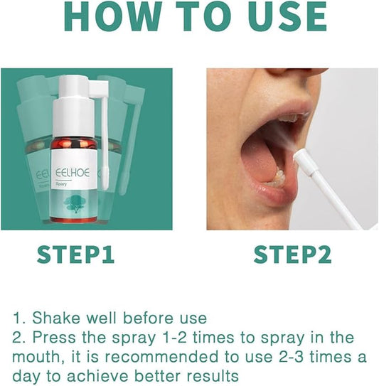 🌿 Eelhoe™ Herbal Mouth Relief Spray – Instant Gum & Oral Comfort (25ml)