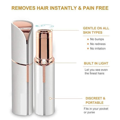 FlawlessGlow™ Instant Painless Facial Hair Remover – Smooth Skin in Seconds