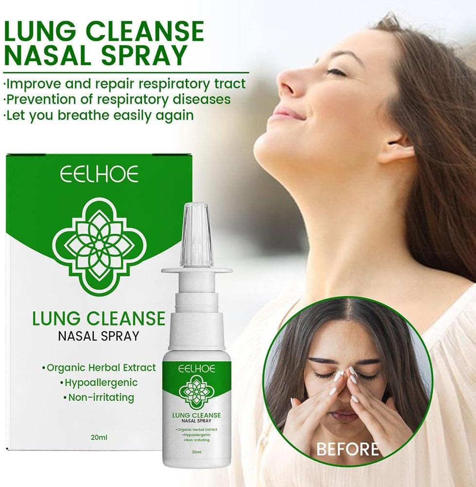 🌿 Ellehoe™ Lung Cleanse Nasal Spray – Breathe Freely & Feel Refreshed (20ml)