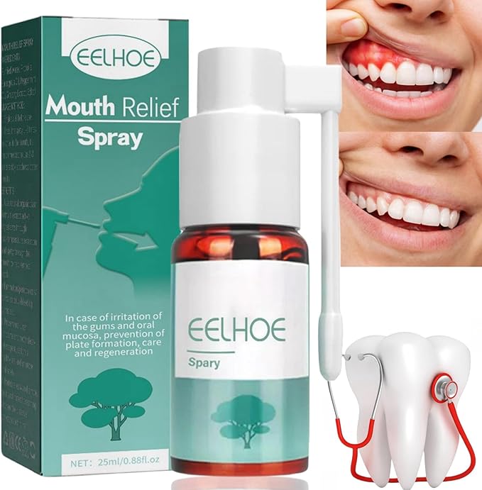 🌿 Eelhoe™ Herbal Mouth Relief Spray – Instant Gum & Oral Comfort (25ml)