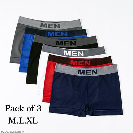 3-Pack Men’s Cotton Blend Boxers – Lightweight Everyday Comfort