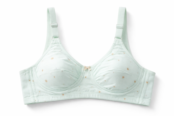 Cotton Printed Full-Cup Bra – Lightweight, Breathable & All-Day Comfort