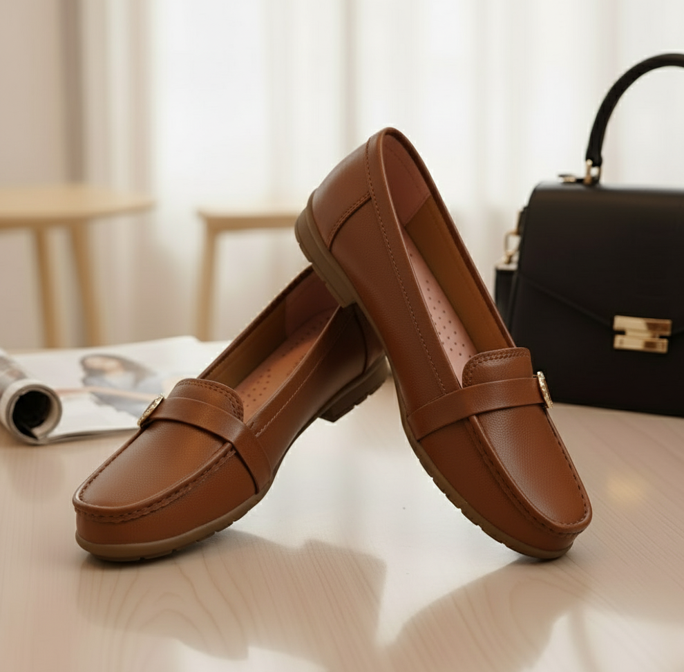 ✨ Women’s Brown PVC Flat Chappal – Casual Comfort with Style