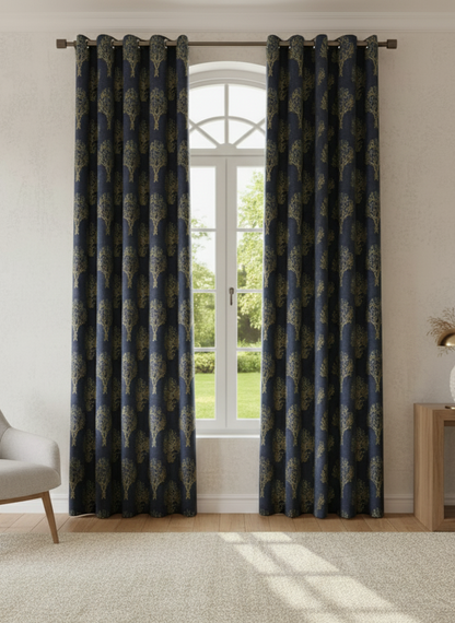 ✨ Modern Grey Printed Curtain – Elegance Meets Functionality 🌟