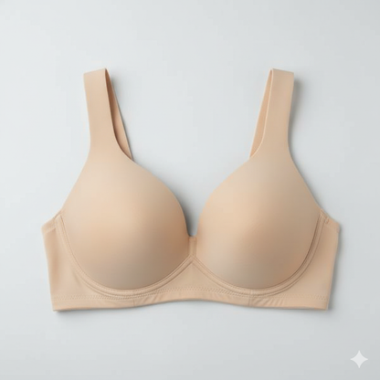 💎 Beige Cotton Padded Bra – Everyday Comfort with Perfect Support 💎