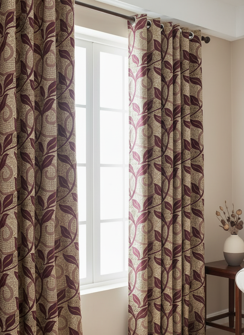 🌈 Vibrant Multicolor Jacquard Curtains – Stylish, Easy to Hang & Wash