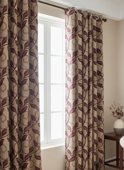 🌈 Vibrant Multicolor Jacquard Curtains – Stylish, Easy to Hang & Wash