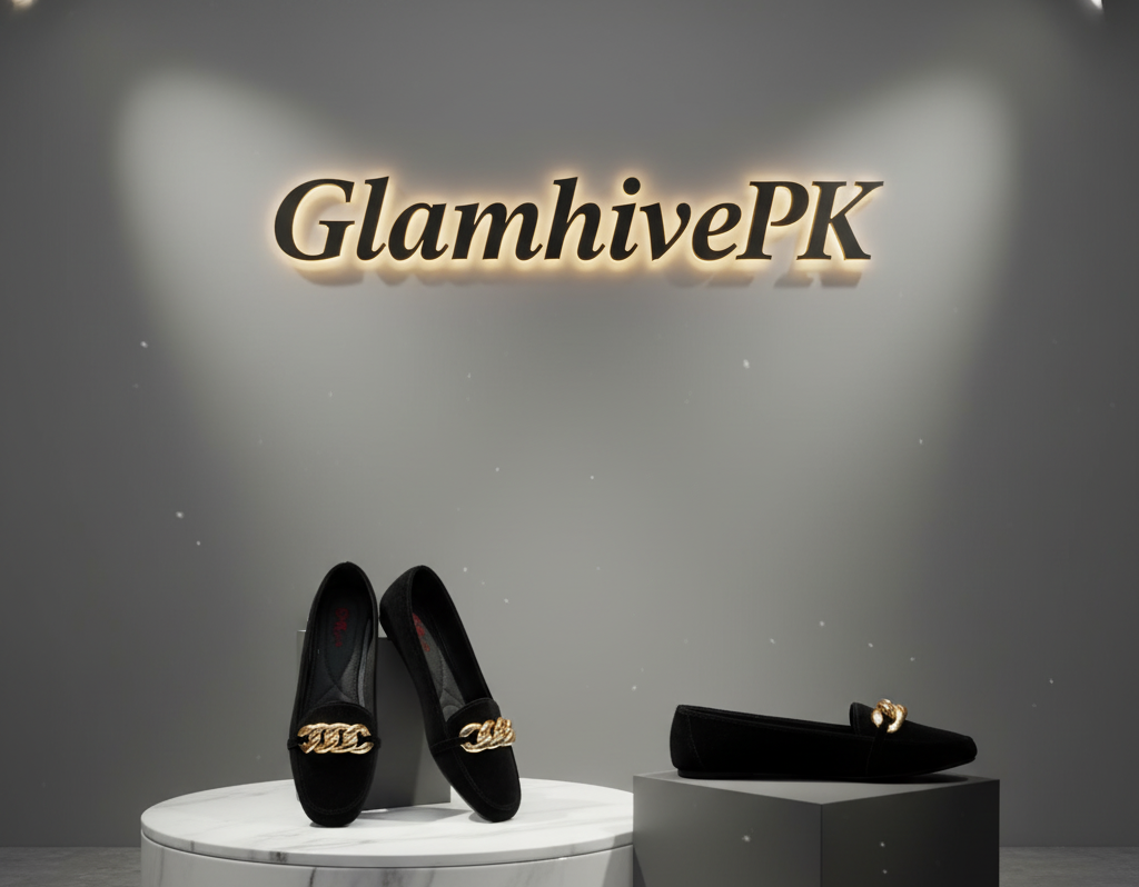 “Midnight Velvet Elegance – Black Semi-Formal Pumps for Women”
