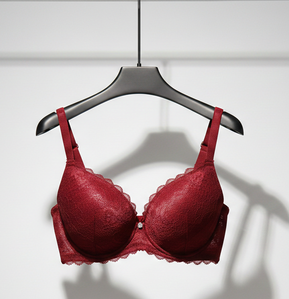 Nylon Lace Push-Up Padded Bra – Sexy Lift & All-Day Comfort