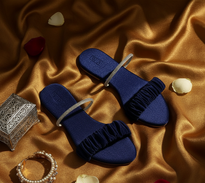 Blue Ladies Slippers – Everyday Comfort & Style | Sizes 6–11