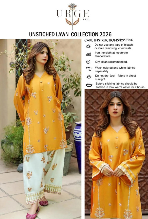 Elegant 2-Piece Lawn Suit – Embroidered Sophistication