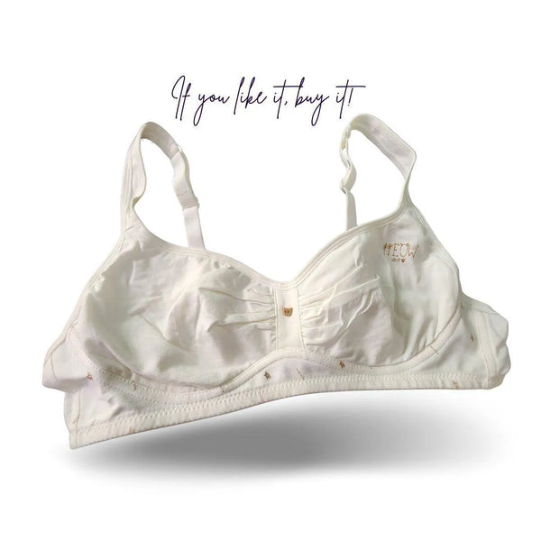 Lightweight Cotton Printed Full-Cup Bra – Comfortable Everyday Support | Cup A