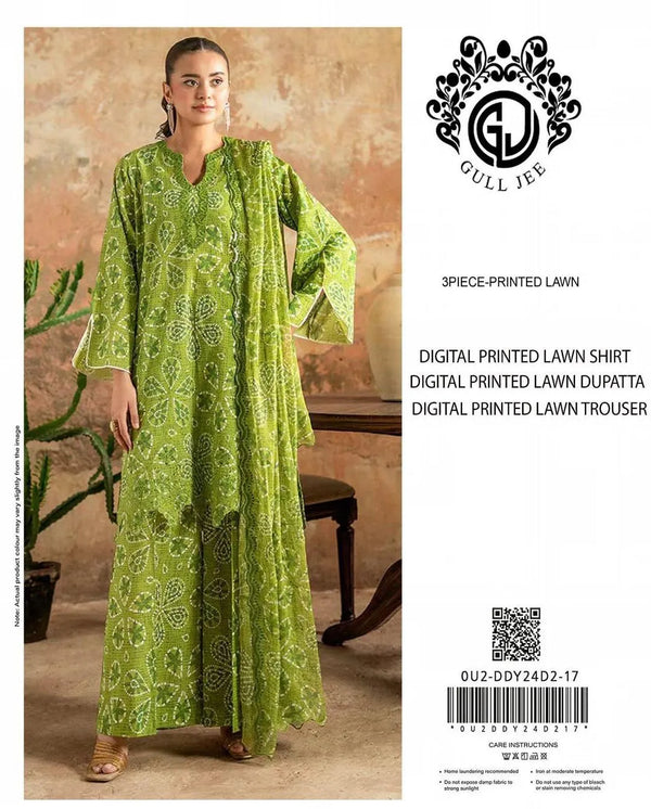 3-Piece Printed Lawn Suit – Elegant Collection