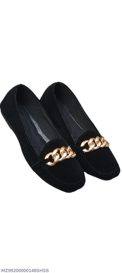 “Midnight Velvet Elegance – Black Semi-Formal Pumps for Women”
