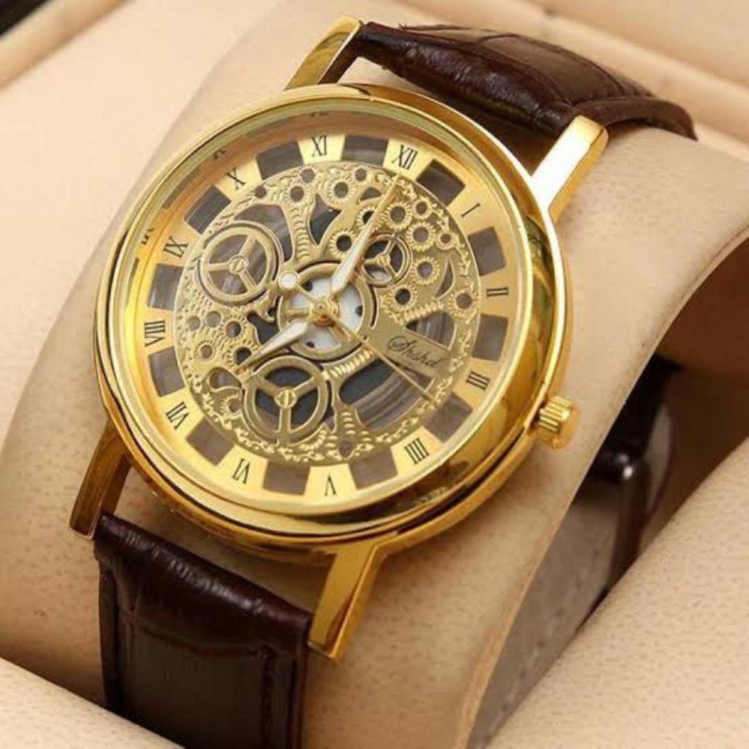 "Men’s Luxury Leather Chronograph Watch – Timeless Style & Precision"
