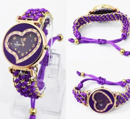 ✨ "Heart-Shaped Women’s Stainless Steel Watch – Elegant Colors + FREE Delivery"