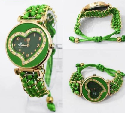 ✨ "Heart-Shaped Women’s Stainless Steel Watch – Elegant Colors + FREE Delivery"
