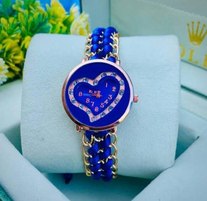 ✨ "Heart-Shaped Women’s Stainless Steel Watch – Elegant Colors + FREE Delivery"
