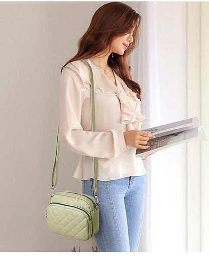 ✨ "Elegant Green Embroidered Crossbody Bag – Chic Everyday Style + FREE Delivery"