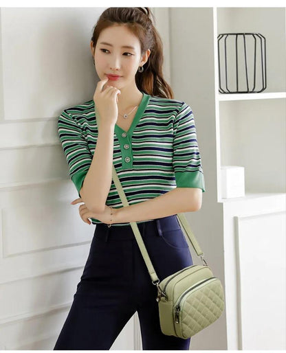 ✨ "Elegant Green Embroidered Crossbody Bag – Chic Everyday Style + FREE Delivery"