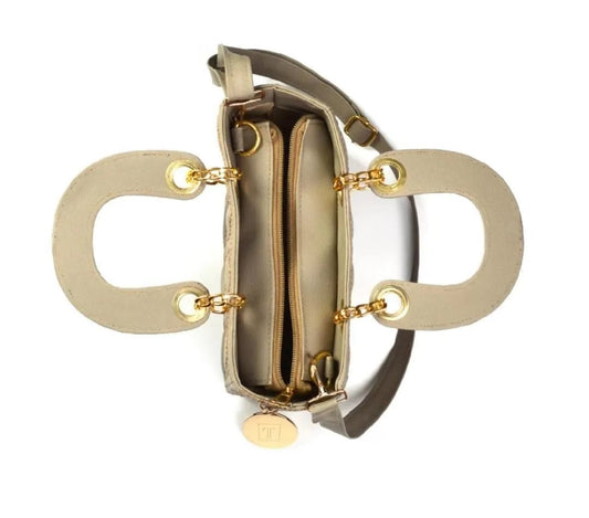 ✨ "Beige Embroidered Crossbody Bag – Multipurpose Elegance + FREE Delivery"