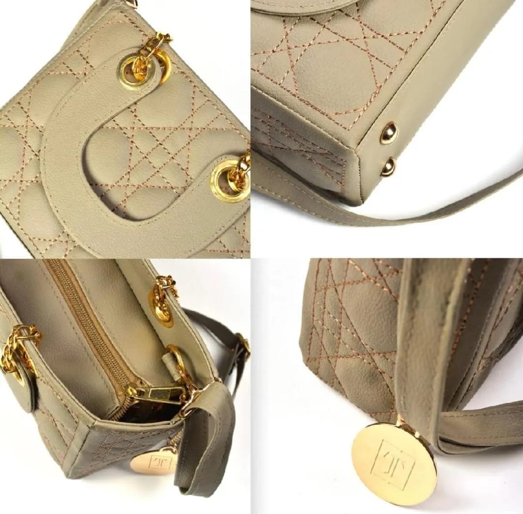 ✨ "Beige Embroidered Crossbody Bag – Multipurpose Elegance + FREE Delivery"