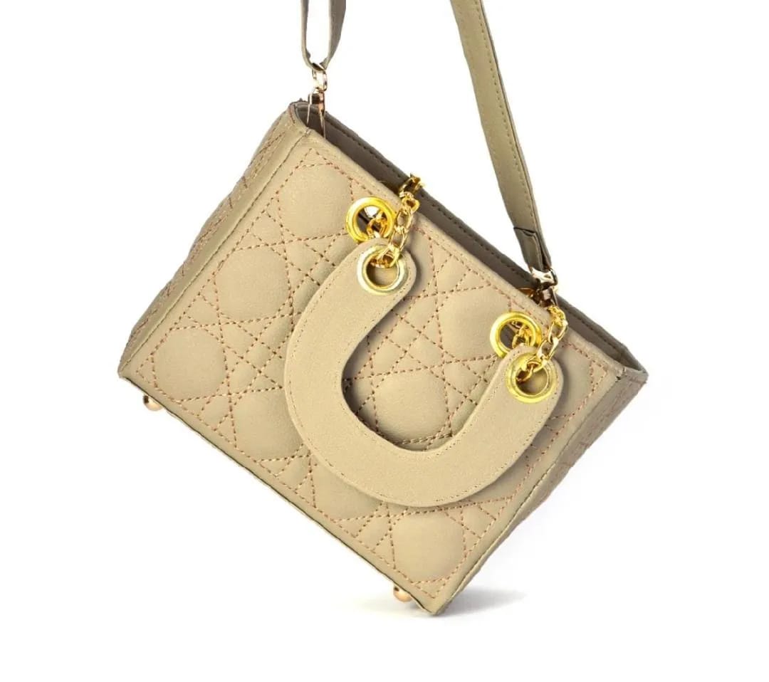 ✨ "Beige Embroidered Crossbody Bag – Multipurpose Elegance + FREE Delivery"