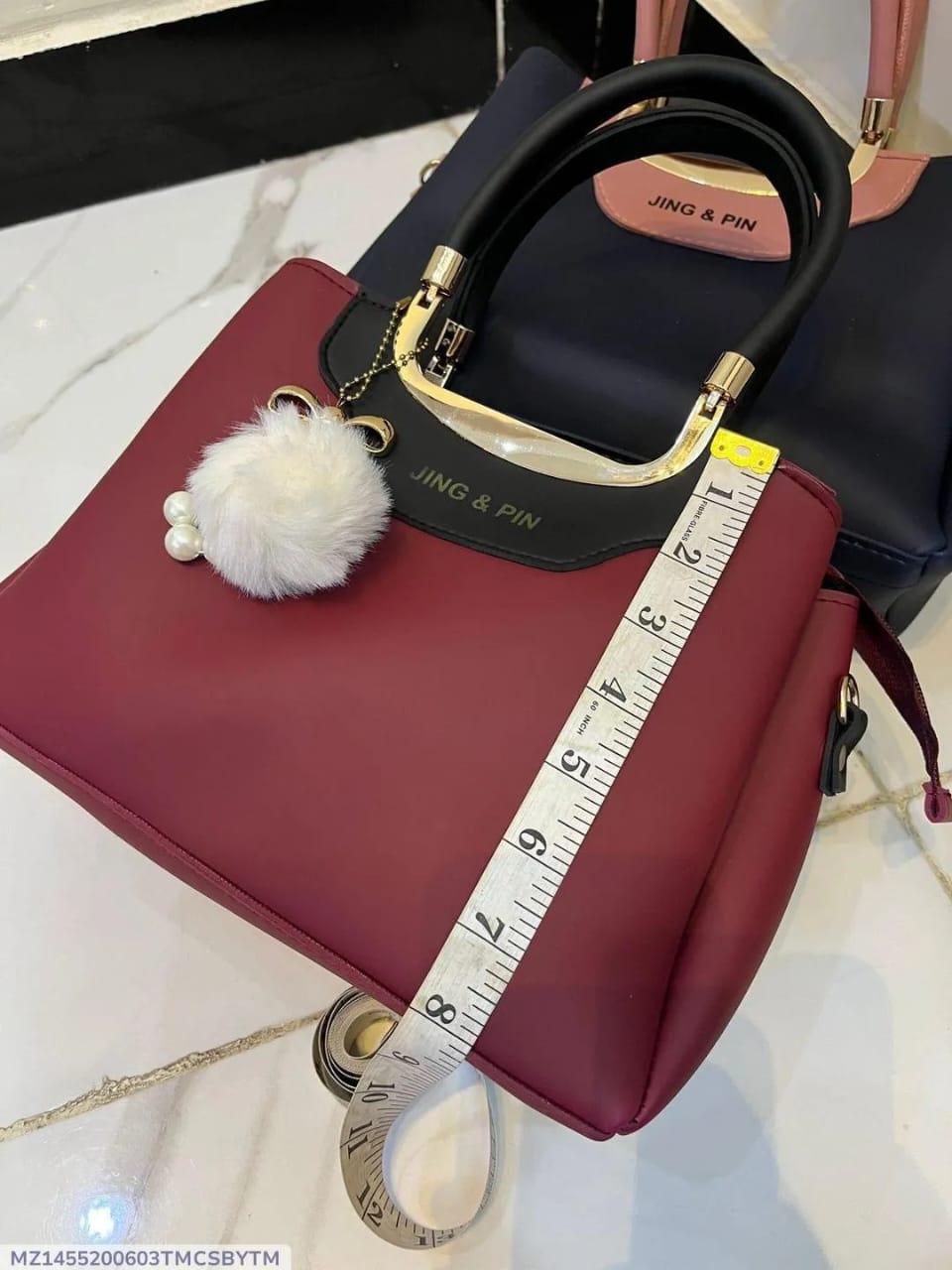 "Luxury Leather Chain Crossbody Bag – 2-Piece Set for Effortless Elegance"