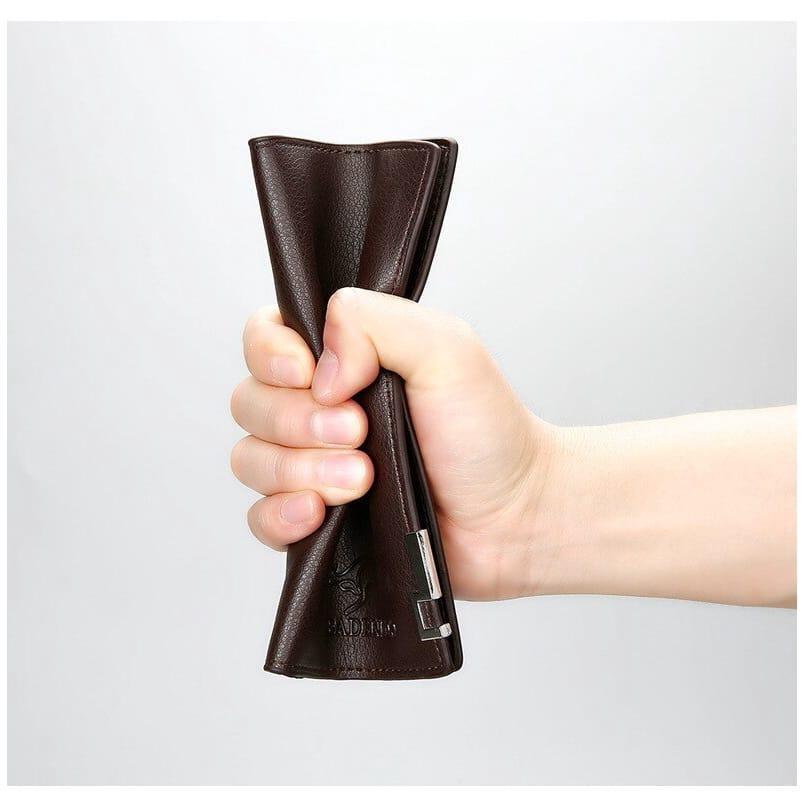 👜 "Slim & Stylish PU Leather Bi-Fold Wallet – Everyday Luxury Made Easy"