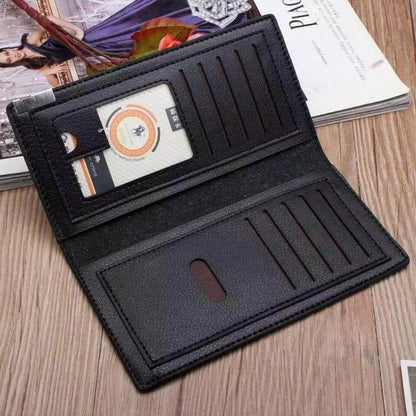 👜 "Slim & Stylish PU Leather Bi-Fold Wallet – Everyday Luxury Made Easy"