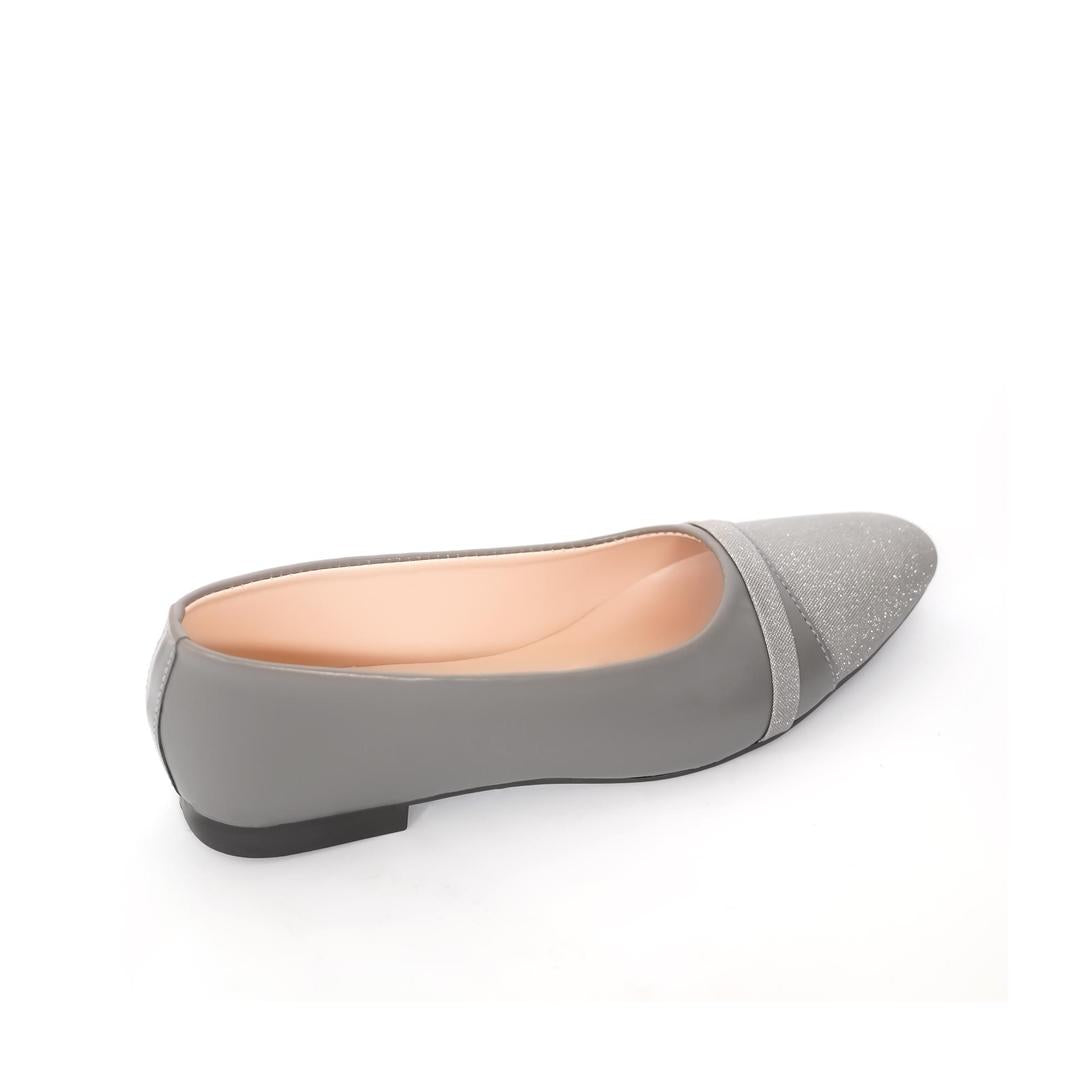 GlamHive™ Grey Textured Neoprene Pumps – Classy Comfort for Every Occasion