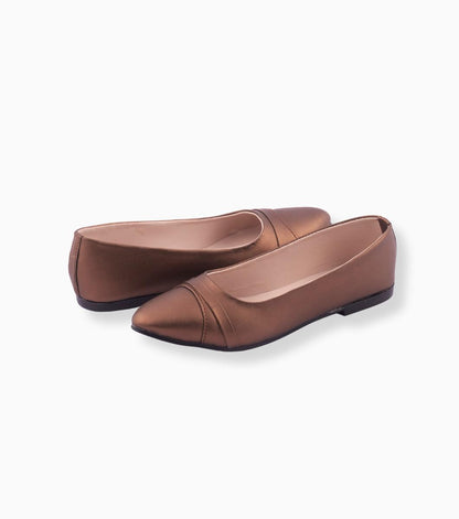 GlamHive™ Brown Rexine Pumps – Timeless Elegance & All-Day Comfort