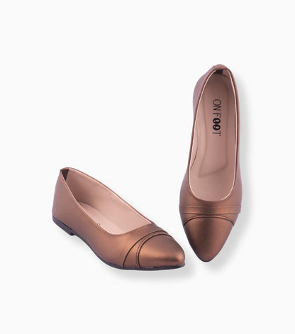 GlamHive™ Brown Rexine Pumps – Timeless Elegance & All-Day Comfort