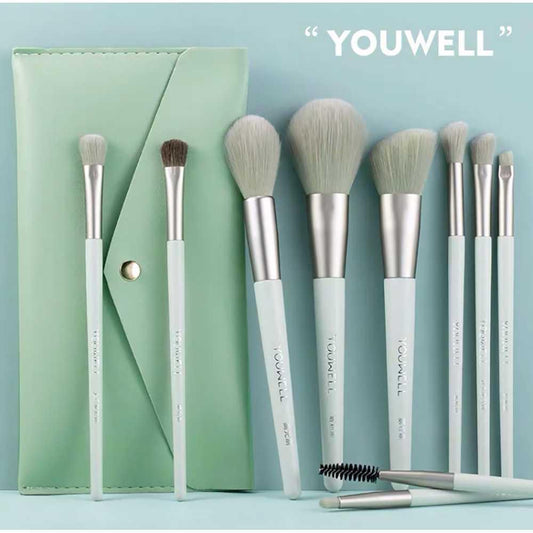 2-in-1 Reusable Makeup Brush Set for Perfect Blending & Contouring