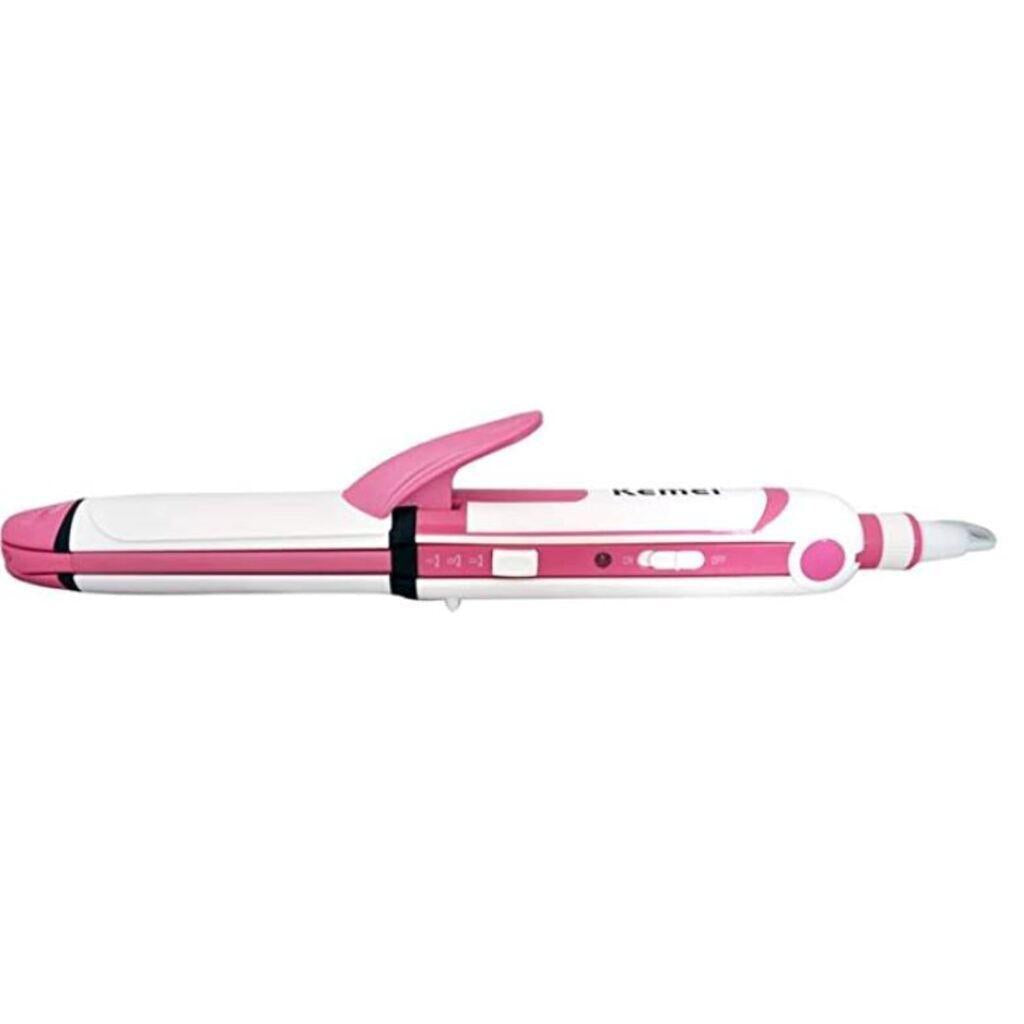 Hair Straightener & Curling Iron KM-1291 – Fast Heat-Up with Ion Technology