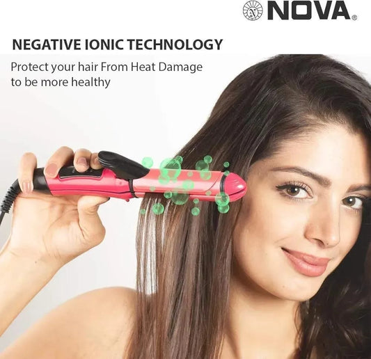 Frizz Therapy Hair Curler & Straightener – Lightweight, Smooth & Salon-Quality Finish