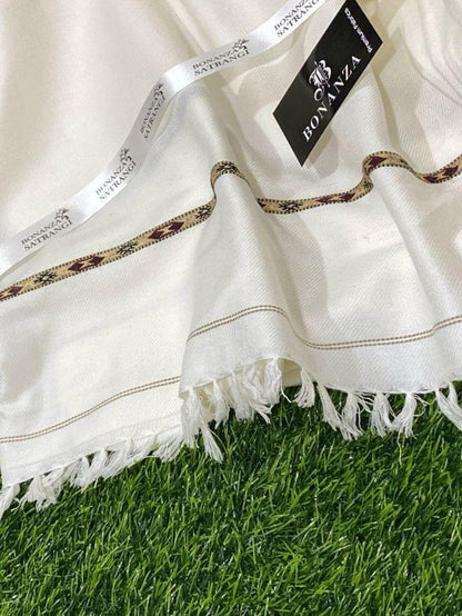 Elegant Brown Wool Shawl – Soft, Cozy & Classic Plain Design