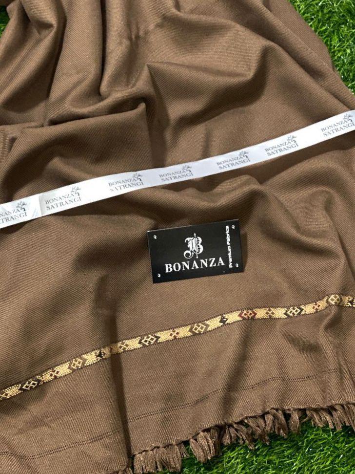 Classic Brown Wool Shawl – Soft, Warm & Timeless Design